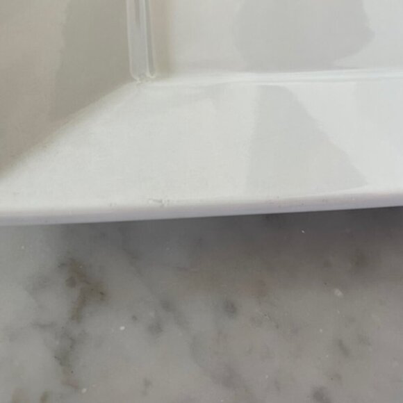 THRESHOLD Porcelain Square White Dinner Plate - Picture 14 of 14